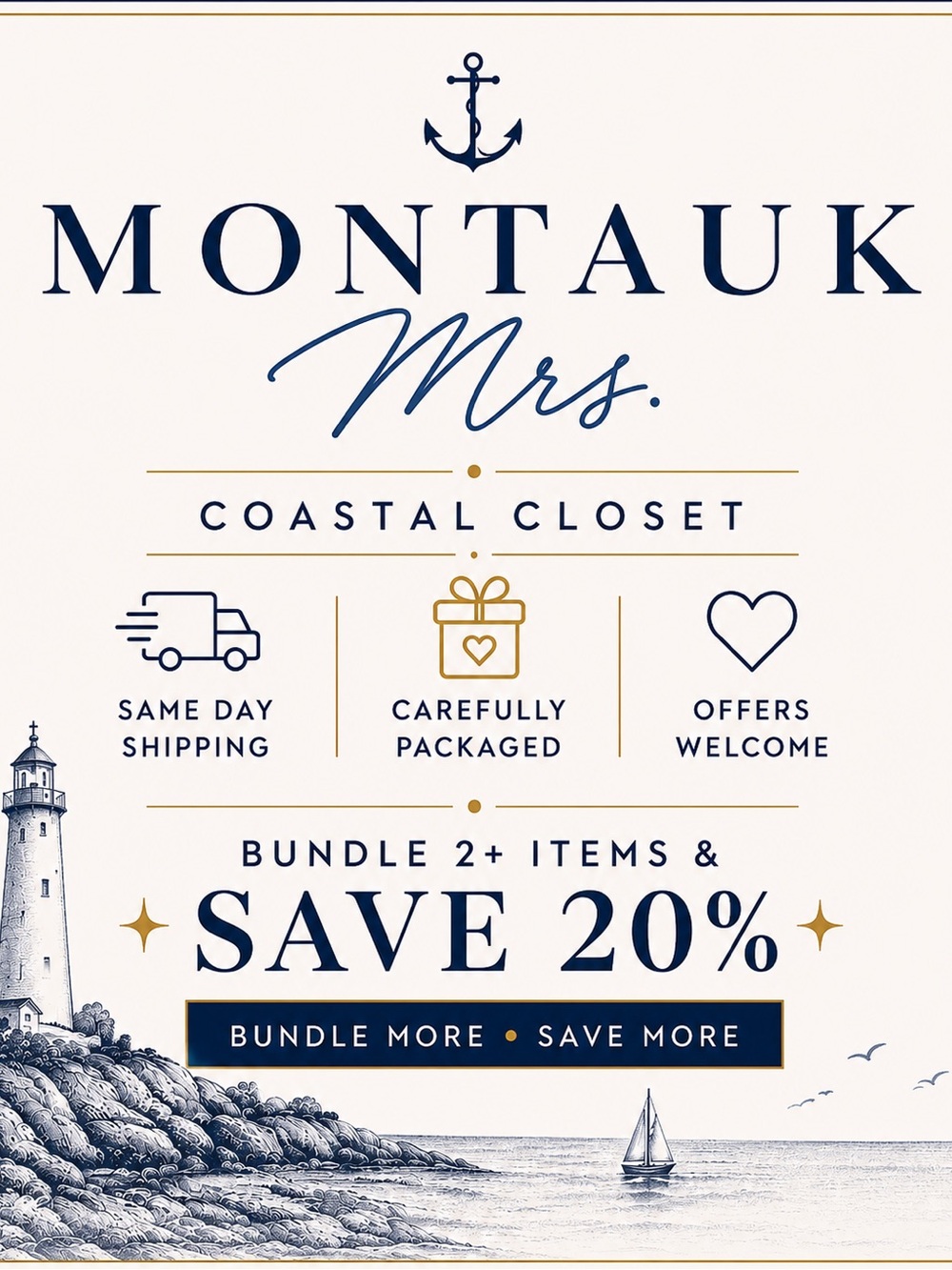 Montauk Mrs ⚓️ A Curated Find 

✨Bundle & Save ✨